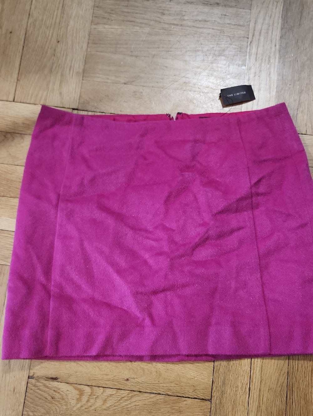 The Limited Fuchsia Pink Wool Blend Mini Skirt NWT Y2K Sz 10